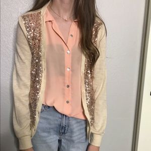 ☀️ sequin cardigan ☀️